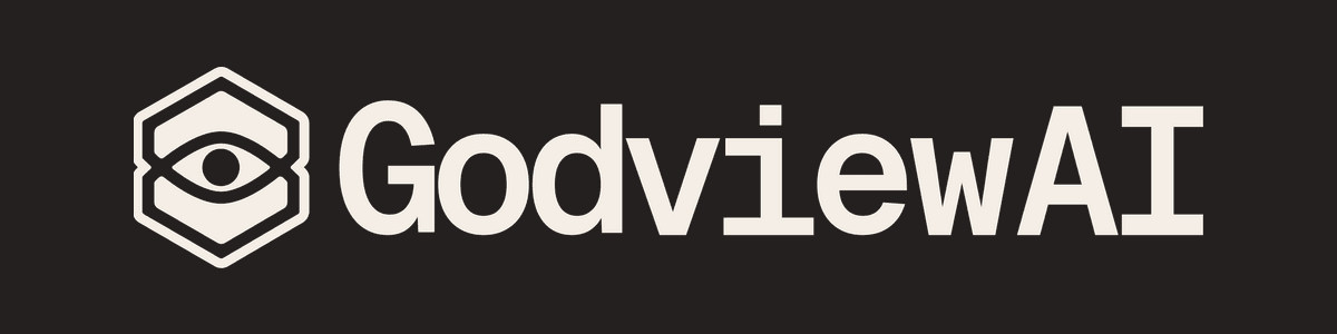 GodviewAI Landscape logo — 1200 × 300
